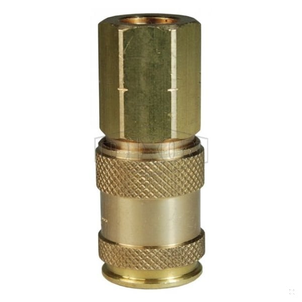 CJ Series High Flow Female Quick Disconnect Pneumatic Coupler, 3/8-18 Nominal, Quick Disconnect Coup